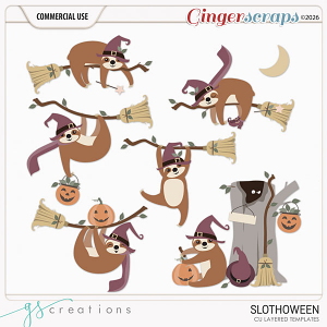 Slothoween Layered Templates (CU) by GS Creations