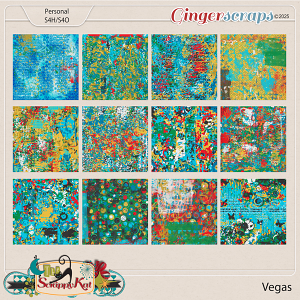 Vegas Messy Papers by The Scrappy Kat