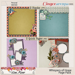 Whispers of Hope Page Pack from Designs by Lisa Minor