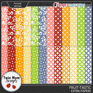 Fruit Tastic - EXTRA PAPERS by Twin Mom Scraps