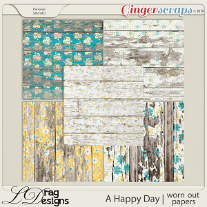 A Happy Day: Worn out Papers by LDragDesigns