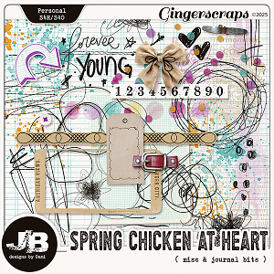 Spring Chicken At Heart Misc & Journal Bits by JB Studio