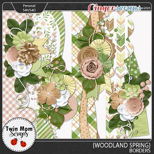 Woodland Spring - BORDERS by Twin Mom Scraps