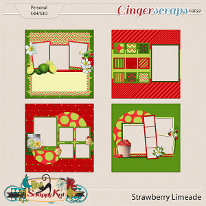 Strawberry Limeade Quick Pages by The Scrappy Kat