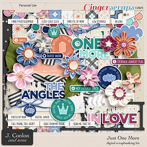 Just One More Digital Scrapbooking Kit by J. Conlon and Sons