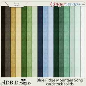 Blue Ridge Mountain Song Cardstock Solids by ADB Designs