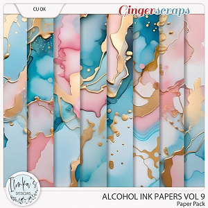 CU Alcohol Ink Papers Vol 9 by Ilonka's Designs 