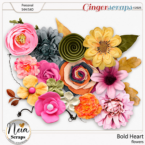 Bold Heart - Flowers - by Neia Scraps Bold Heart - Flowers - by Neia Scraps