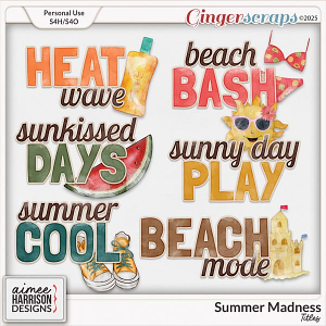 Summer Madness Titles by Aimee Harrison