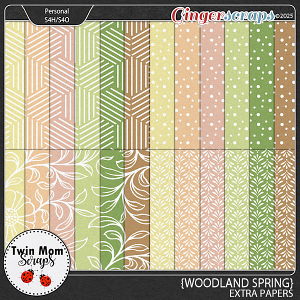 Woodland Spring - EXTRA PAPERS by Twin Mom Scraps