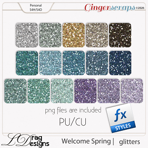 Welcome Spring: Glitterstyles by LDragDesigns
