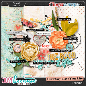 Her Story: Love Your Life Mini Kit by JB Studio