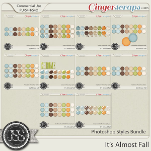 It's Almost Fall CU Photoshop Styles Bundle