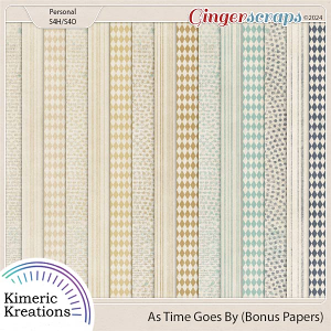 As Time Goes By Bonus Papers by Kimeric Kreations
