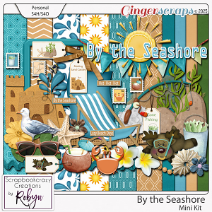 By the Seashore Mini Kit by Scrapbookcrazy Creations