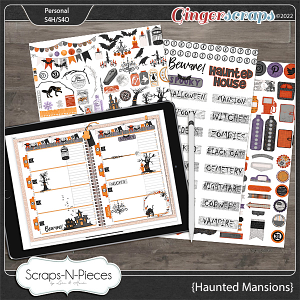 The Haunted Mansion Planner Pieces by Scraps N Pieces