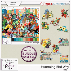 Humming Bird Way Trio by Scrapbookcrazy Creations