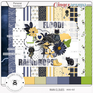 Buzzbee Scraps: Rain Clouds mini-kit Buzzbee Scraps: Rain Clouds mini-kit