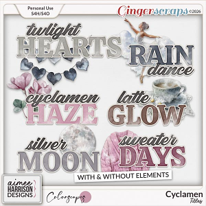 Cyclamen Titles by Aimee Harrison Cyclamen Titles by Aimee Harrison