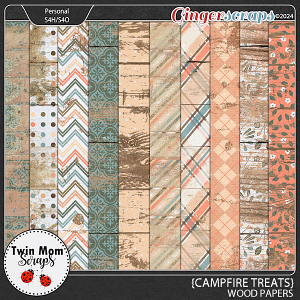 Campfire Treats - WOOD PAPERS by Twin Mom Scraps