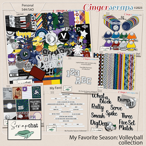 My Favorite Season Volleyball Collection by ScrapChat Designs
