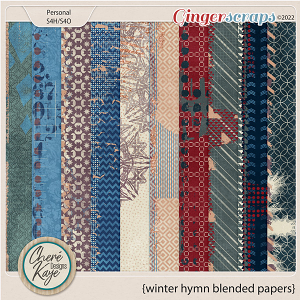 Winter Hymn Blended Papers by Chere Kaye Designs