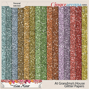 At Grandma's House Glitter Papers from Designs by Lisa Minor