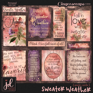 Sweater Weather {Quote Cards}