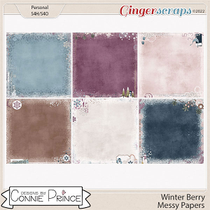 Winter Berry - Messy Papers by Connie Prince