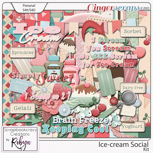 Ice-cream Social Kit by Scrapbookcrazy Creations