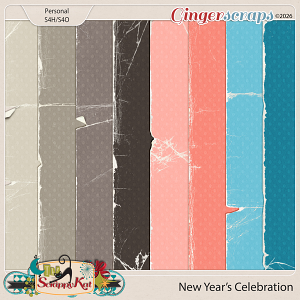 New Year's Celebration Torn Papers by The Scrappy Kat