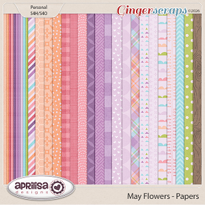 May Flowers - Papers by Aprilisa Designs