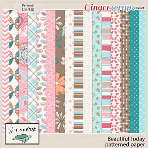 Beautiful Today Patterned Papers by ScrapChat Designs Beautiful Today Patterned Papers by ScrapChat Designs