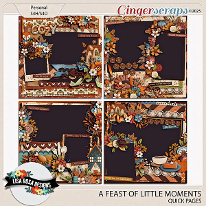 A Feast Of Little Moments - Quick Page by Lisa Rosa Designs