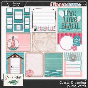 Coastal Dreaming Journal Cards by ScrapChat Designs