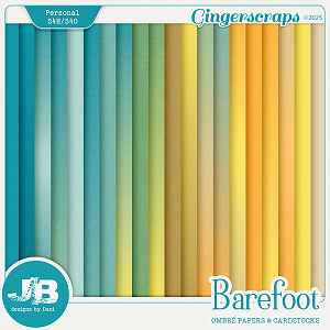 Barefoot Ombré Papers & Cardstocks by JB Studio