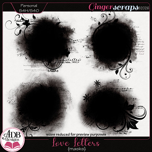 Love Letters Masks by ADB Designs