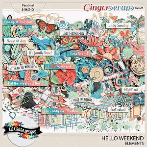 Hello Weekend - Elements by Lisa Rosa Designs