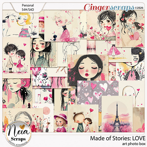 Made of Stories: LOVE - Art Photo Box - by Neia Scraps