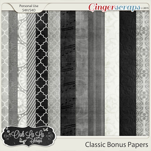 Classic Bonus Pattern Papers