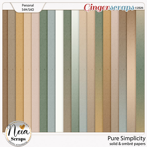Pure Simplicity - Solid & Ombré Papers - by Neia Scraps