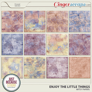 Enjoy The Little Things Artsy Papers by JB Studio