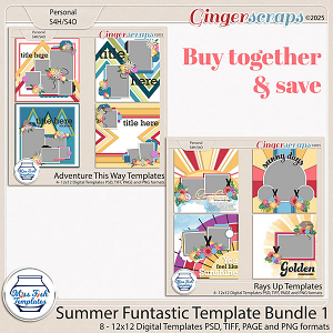 Summer Fantastic Template Bundle 1 by Miss Fish
