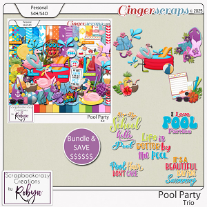 Pool Party Trio by Scrapbookcrazy Creations