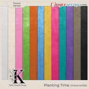 Planting Time Metal Solid Papers by Kelley Danielle Design