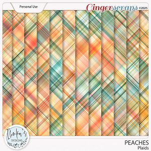 Peaches Plaids by Ilonka's Designs