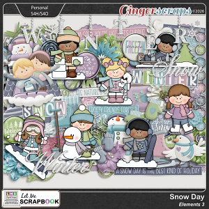Snow Day-3 Elements by Let Me Scrapbook Snow Day-3 Elements by Let Me Scrapbook