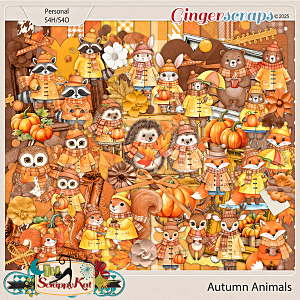 Autumn Animals Kit by The Scrappy Kat