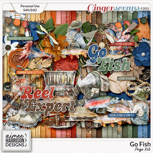 Go Fish Page Kit by Aimee Harrison