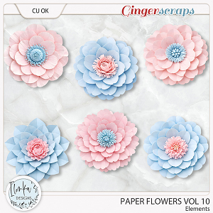 CU Paper Flowers Vol 10 by Ilonka's Designs